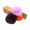Pompons Imitation Fourrure De Lapin (1 Pompon Lilas Et 2 Pompons De Couleurs Aléatoires) -Accessoires De Mode product 10860150hd