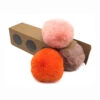 Pompons Imitation Fourrure De Lapin (1 Pompon Blush Et 2 Pompons De Couleurs Aléatoires) -Accessoires De Mode product 10860190hd