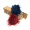 Pompons Fausse Fourrure De Marmotte ( 1 Pompon Marine Et 2 Pompons De Couleurs Aléatoires)
