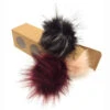 Pompons Fausse Fourrure De Marmotte ( 1 Pompon Noir Gris Et 2 Pompons De Couleurs Aléatoires) -Accessoires De Mode product 10860218hd