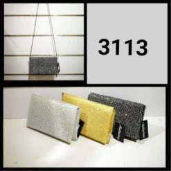 Pochette De Soirée Tout En Strass à Rabat Fermoir Aimant