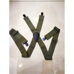 Bretelles Larges Avec Bande En élastique Kaki