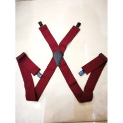 Bretelles Larges Avec Bande En élastique Bordeaux