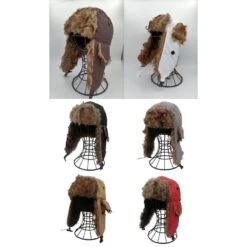 Bonnet Chapka Enfant à Doublure En Fausse Fourrure Pour Adulte