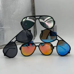 Lunettes De Soleil à Monture Style Aviateur En Plastique