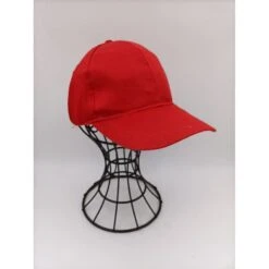 Casquette Classique Unie Rouge Unisexe