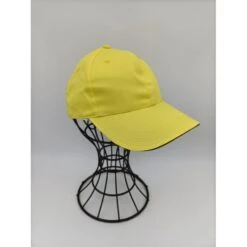 Casquette Classique Unie Jaune Unisexe