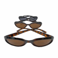 Lunettes De Soleil à Monture De Forme Ovale En Plastique