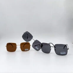 Lunettes De Soleil à Grands Verres Carrés à Teinte Fumés