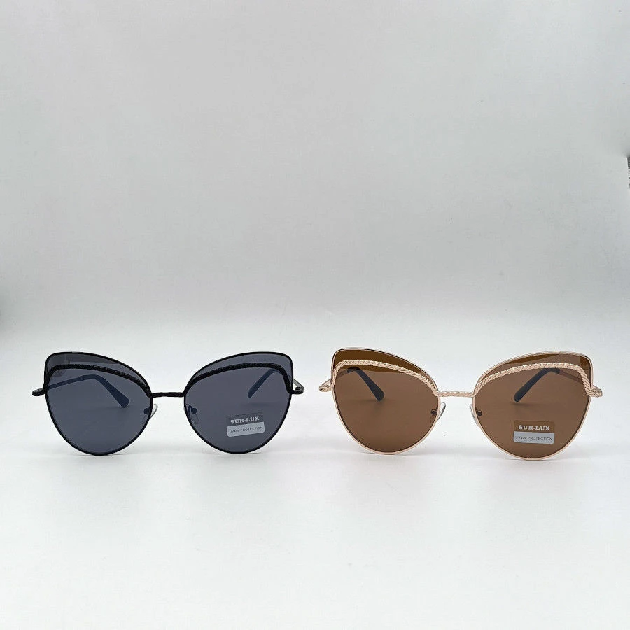 Lunettes De Soleil œil-de-chat à Cerclage Double Et Verres Teintés 3 Lunettes De Soleil œil-de-chat à Cerclage Double Et Verres Teintés