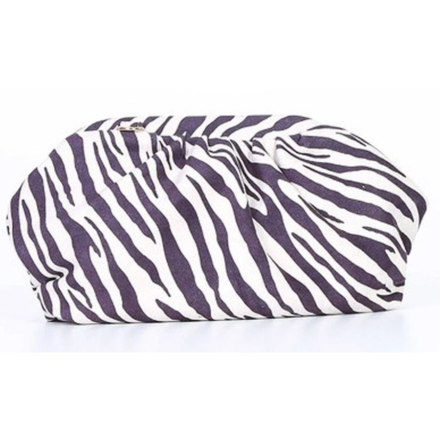 Sac Pochette à Motif Zébré Fermeture Métallique Aimant 3 Sac Pochette à Motif Zébré Fermeture Métallique Aimant