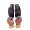 Gants Tactiles Gris Foncé Avec Pompon à Deux Couleurs -Accessoires De Mode product 11413881hd