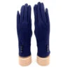 Gants Tactiles à 3 Boutons Sur Les Poignets Bleu Marine -Accessoires De Mode product 11413892hd