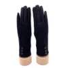 Gants Tactiles à 3 Boutons Sur Les Poignets Noir -Accessoires De Mode product 11413893hd