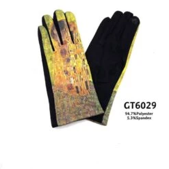 Gants Tactiles à Motif Tableau "Le Baiser" De Gustav Klimt