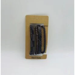 Bracelet Multirangs à Effet Manchette Fabriqué En Cuir