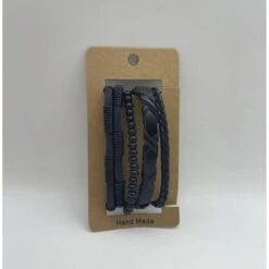 Bracelet Homme Conception En Plusieurs Lanières De Cuir