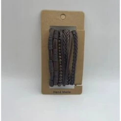 Bracelet Large Multirangs Façonné En Véritable Cuir