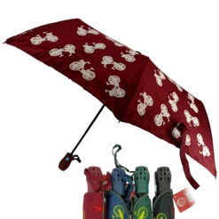 Parapluie Pliant Fait De Tissu Avec Décoration De Vélos