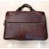 Cartable Pour Ordinateur Fait En Cuir De Vachette Marron