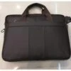 Cartable Porte Ordinateur En Cuir De Vachette Marron Foncé