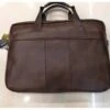 Cartable Porte Ordinateur En Cuir De Vachette Marron -Accessoires De Mode product 11477390hd