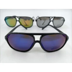 Lunettes De Soleil à Monture Cerclée Et Verres Effet Miroir