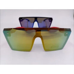 Lunettes De Soleil Masque Oversize Avec Verres Colorés