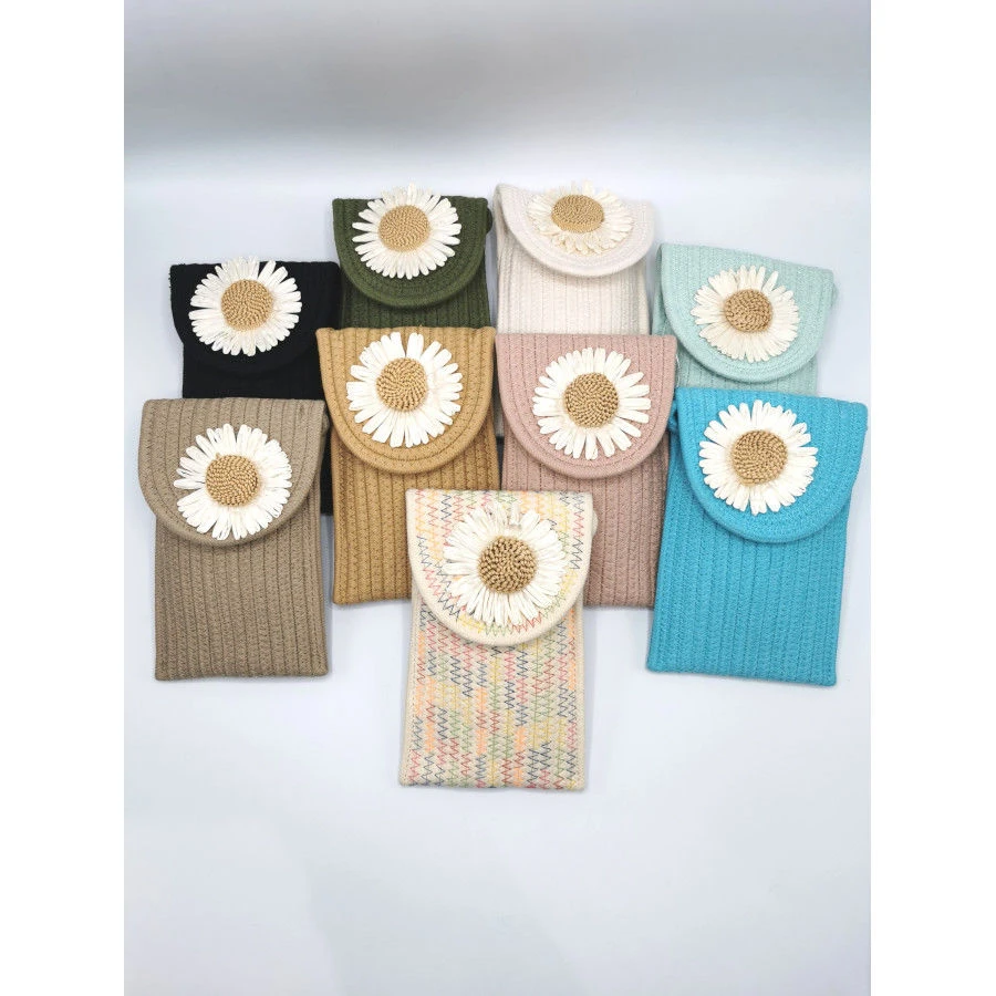 Pochette Porte Téléphone Avec Motif Fleur Marguerite 3 Pochette Porte Téléphone Avec Motif Fleur Marguerite