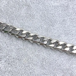 Bracelet Homme Acier Chaîne Gourmette Longueur 21 Cm - Largeur 9,10 Mm