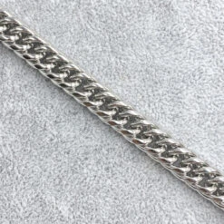 Bracelet Homme Acier Chaîne Gourmette Longueur 21 Cm - Largeur 9,30 Mm