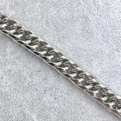 Bracelet Homme Acier Chaîne Gourmette Longueur 21 Cm - Largeur 11,30 Mm