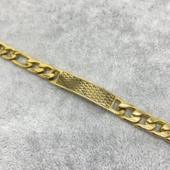 Bracelet à Maillons Chaînes Muni D'une Barrette Ajourée