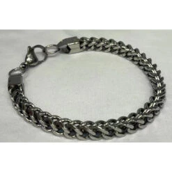 Bracelet Gourmette Chaîne à Maillons En Double Couche