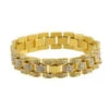 Superbe Bracelet Doré Serti De Cristaux Au éclat Brillant -Accessoires De Mode product 11579695hd