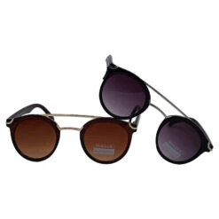 Lunettes De Soleil De Forme Ronde Avec Des Verres Teintés