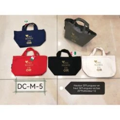 Sac Cabas En Toile De Coton à Motif ♥ Une Mamie En OR