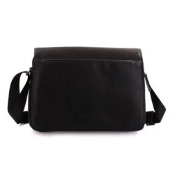 Sacoche En Bandoulière De Type Besace à Rabat Noir