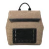 Sac à Dos Bimatière Noir En Décor Tressé Et Micro Clous -Accessoires De Mode product 11590664hd