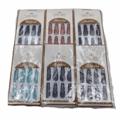 Faux Ongles Forme Super Long Fait En Plastique Fini Mat