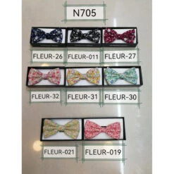 Noeud Papillon Pré-noué En Tissu Dans Un Motif Fleuri