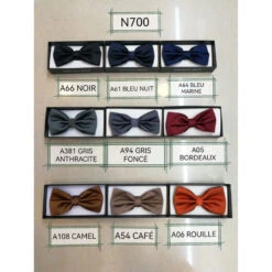 Noeud Papillon Coloris Uni Dans Une Version Pré-nouée