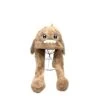 Bonnet En Peluche Dauphin Avec Oreilles Mobiles Taupe