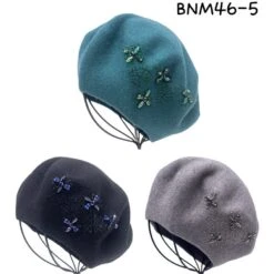 Béret Orné De Strass Brillant Motif Flocons De Neige Coloris MIX