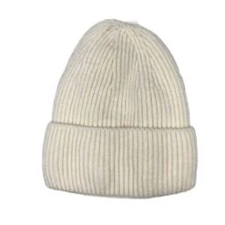 Bonnet Crème Avec Doublure Fourrée Unisexe à L'intérieur