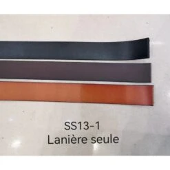 Lanière En Croûte De Cuir De Vachette Longueur 130 Cm