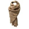 Écharpe En Tweed Camel Finition Avec Des Fils Brillants -Accessoires De Mode product 11636412hd