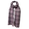 Écharpe En Tweed Lilas Finition Avec Des Fils Brillants -Accessoires De Mode product 11636415hd