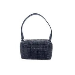 Mini Sac Fourre-tout En Cristaux Façon Diamants Noir