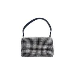 Mini Sac Fourre-tout En Cristaux Façon Diamants Blanc